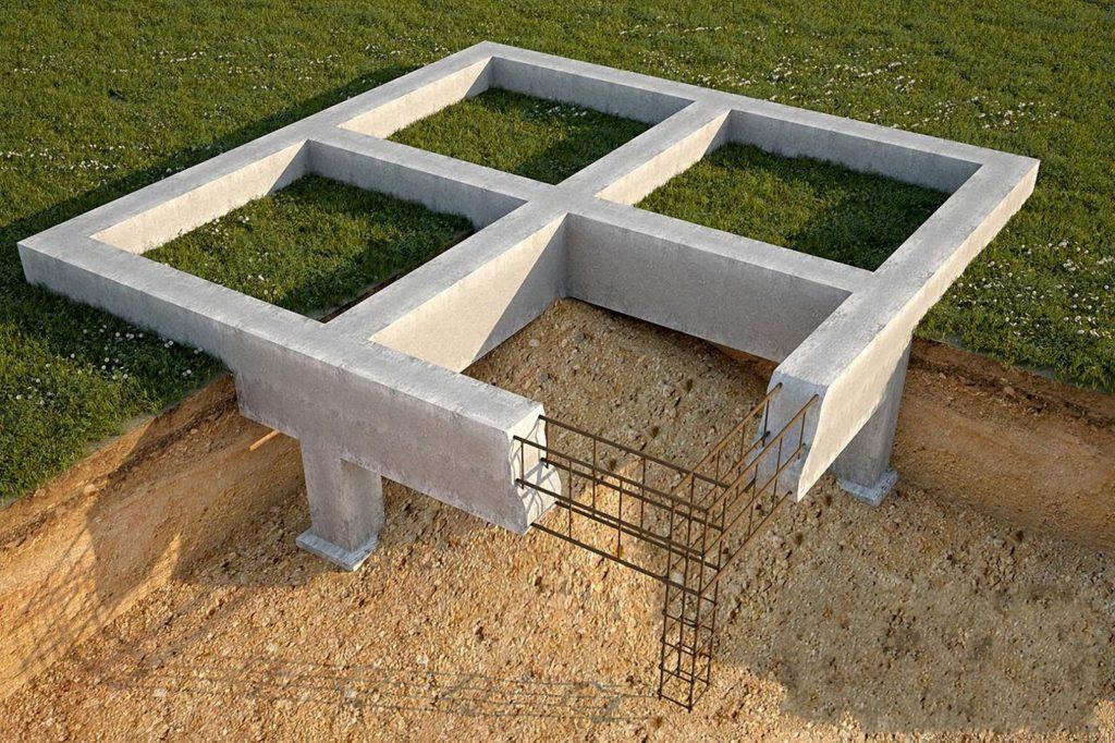 Стовпчастий фундамент для будинків із газобетону