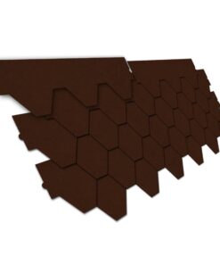 Бітумна черепиця Nexler Bitumen Shingles, трапеція, 800×320-285 мм, коричневий