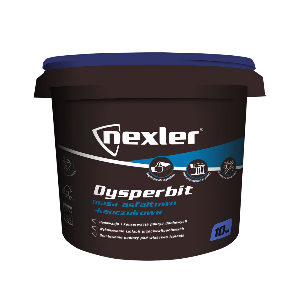 Бітумно-каучукова дисперсійна мастика на водній основі Nexler Dysperbit, 10 кг