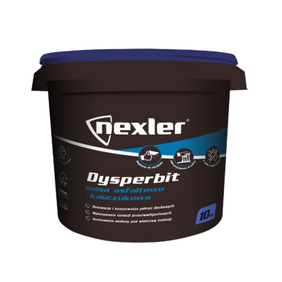 Бітумно-каучукова дисперсійна мастика на водній основі Nexler Dysperbit, 10 кг