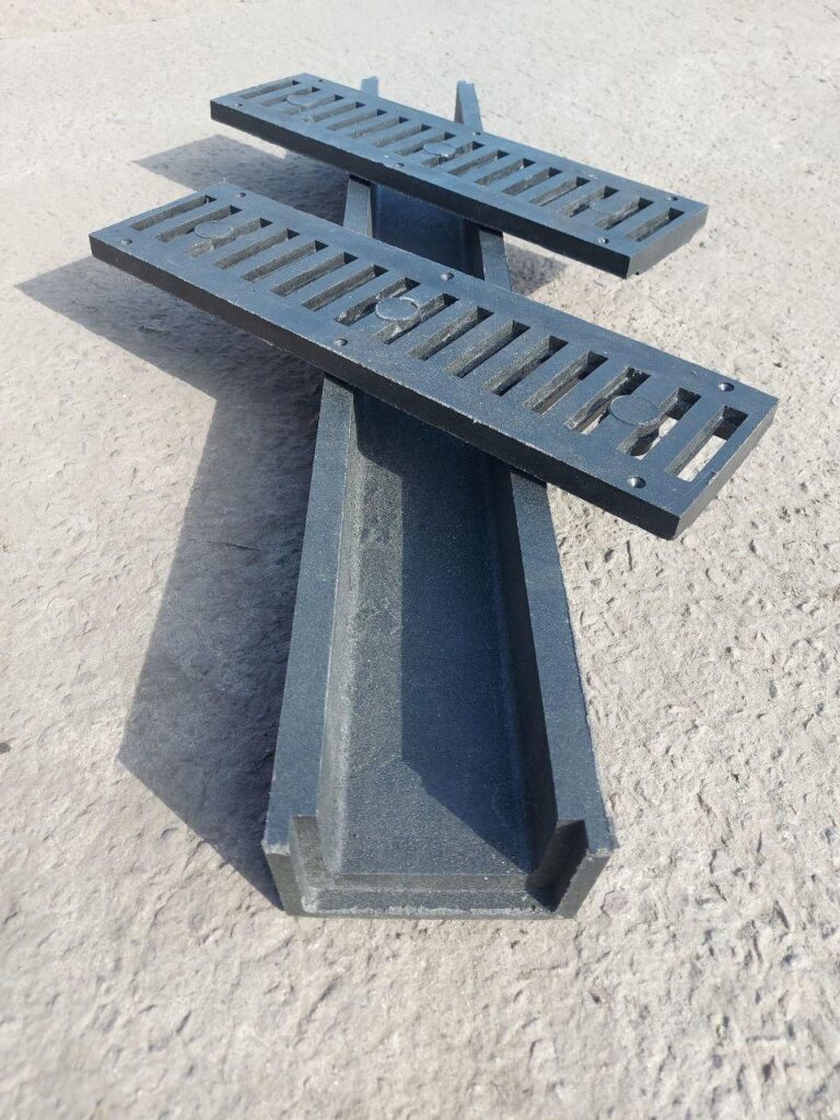 Водовідвід полімерпіщаний лінійний, мілкий, клас А15/1.5 т, 1000×140 мм, 2